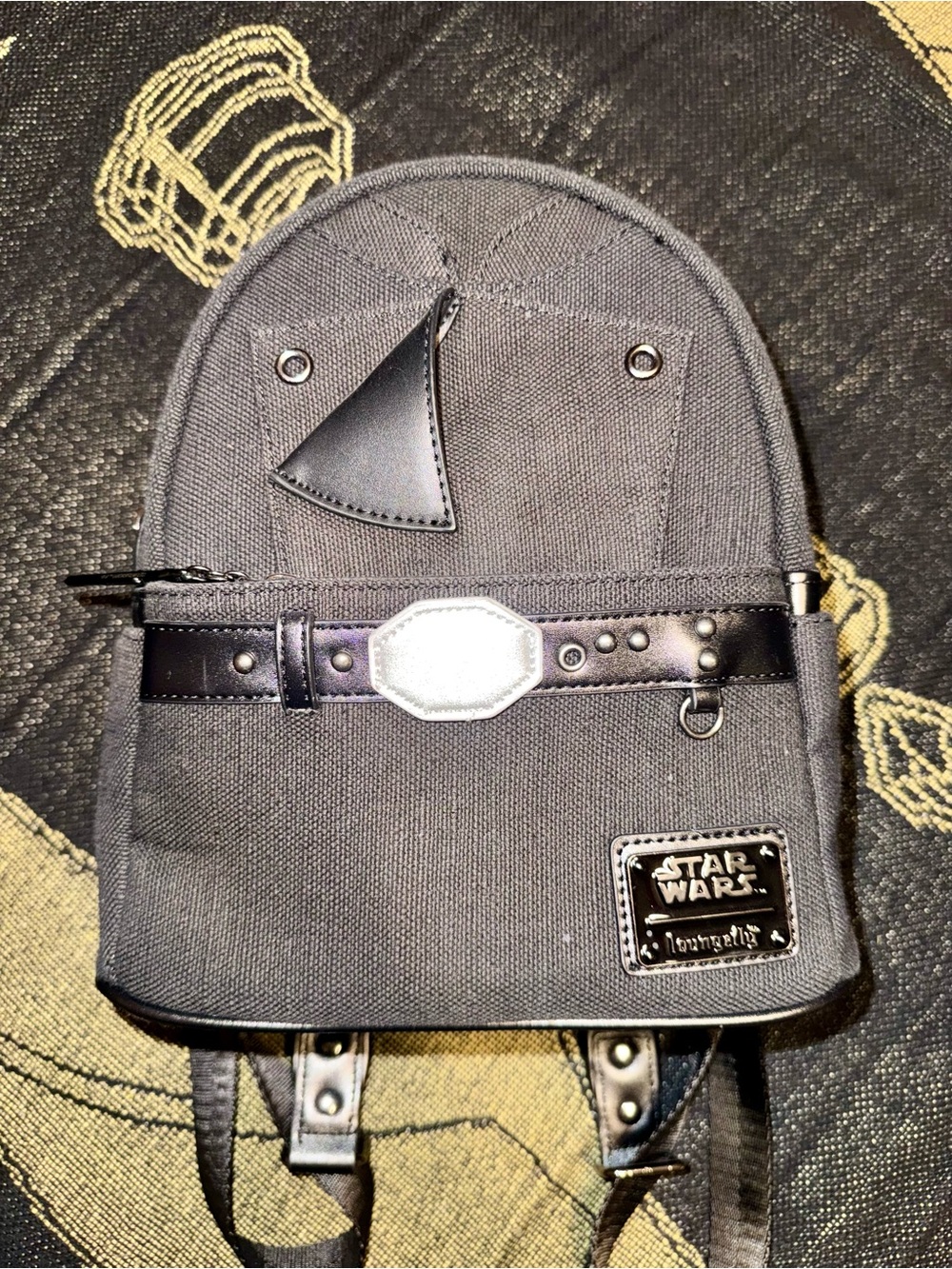 Loungefly Star Wars Luke Skywalker Black Canvas Mini Backpack for Men